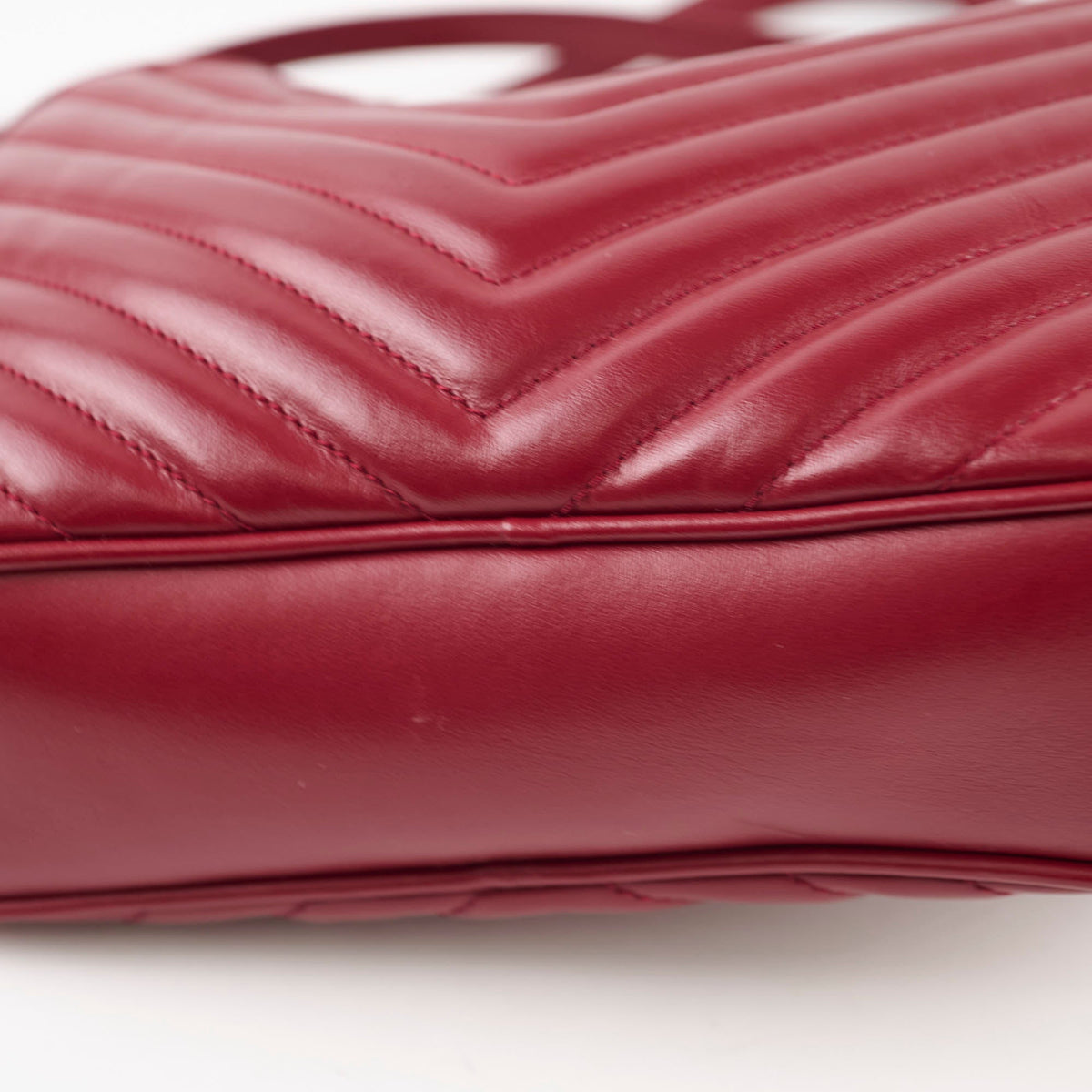 Saint Laurent Lou Camera Bag Burgundy - photo 8