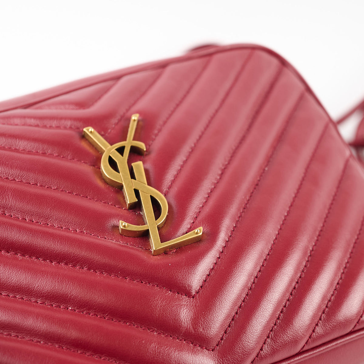 Saint Laurent Lou Camera Bag Burgundy - photo 10