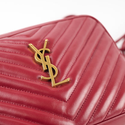 Saint Laurent Lou Camera Bag Burgundy - photo 10