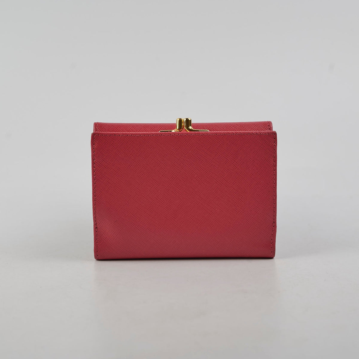 Prada Fuoco Saffiano Coin Purse Wallet Pink - photo 2