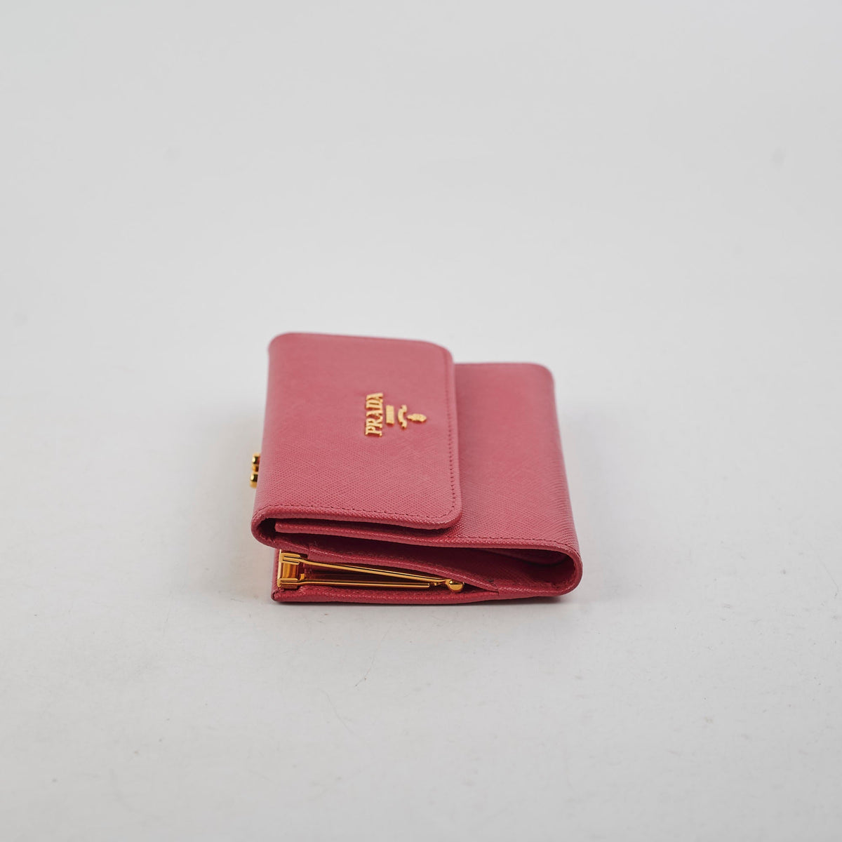 Prada Fuoco Saffiano Coin Purse Wallet Pink - photo 3