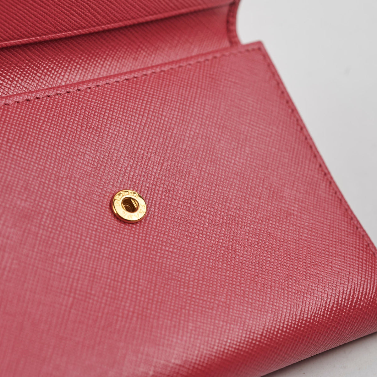 Prada Fuoco Saffiano Coin Purse Wallet Pink - photo 9