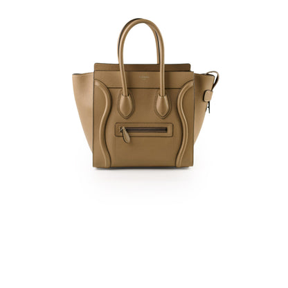 Celine Micro Luggage Beige Calfskin - photo 1