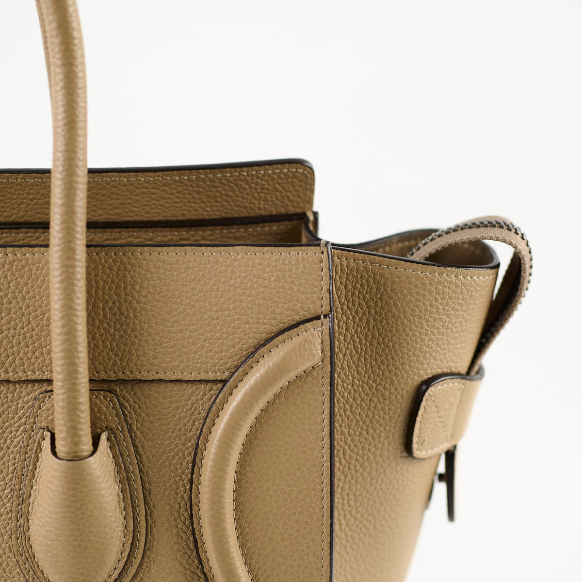 Celine Micro Luggage Beige Calfskin - photo 4