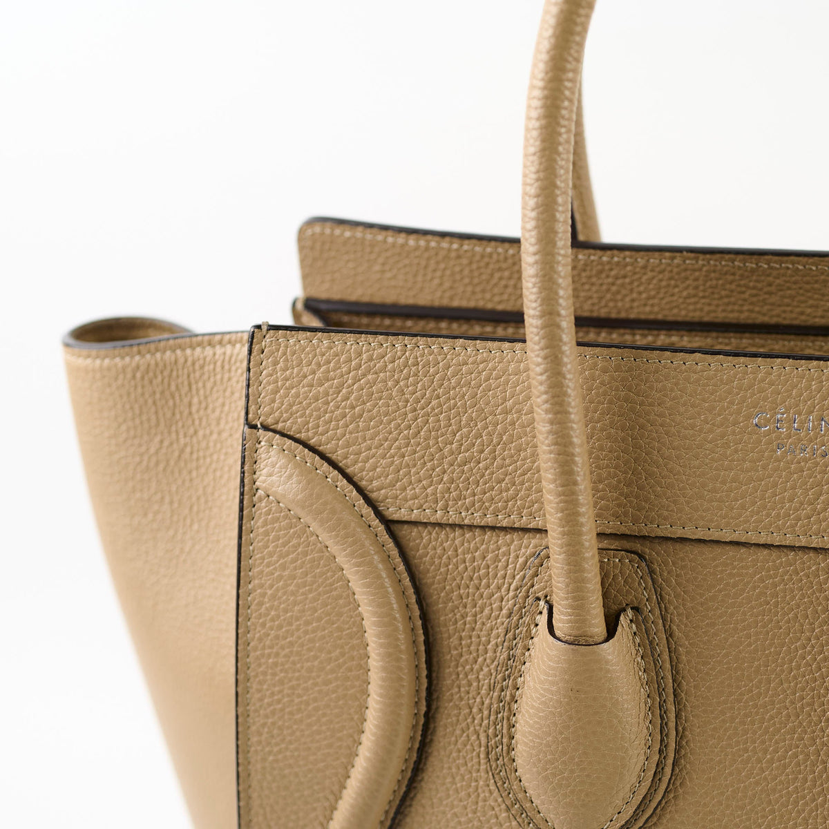 Celine Micro Luggage Beige Calfskin - photo 5