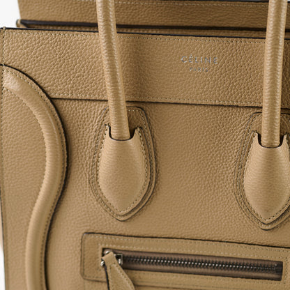 Celine Micro Luggage Beige Calfskin - photo 6