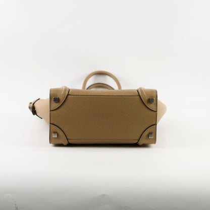 Celine Micro Luggage Beige Calfskin - photo 3