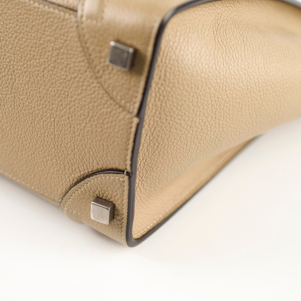 Celine Micro Luggage Beige Calfskin - photo 14