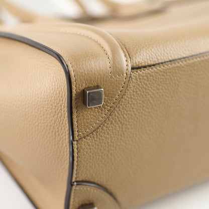 Celine Micro Luggage Beige Calfskin - photo 12