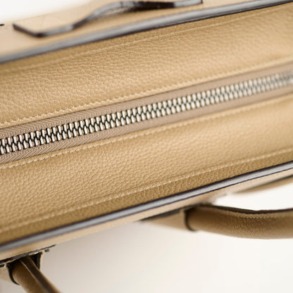 Celine Micro Luggage Beige Calfskin - photo 8