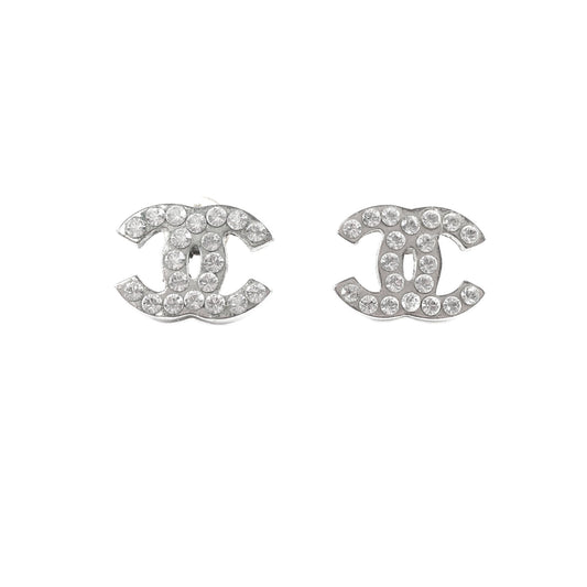 Chanel CC Logo Crystal Earrings - photo 1