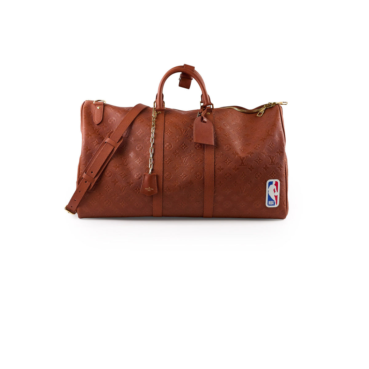 Louis Vuitton x NBA Keepall 55 Bandouliere Embossed Leather Brown - photo 1