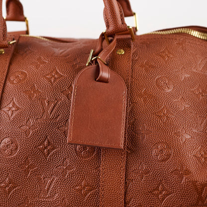 Louis Vuitton x NBA Keepall 55 Bandouliere Embossed Leather Brown - photo 5