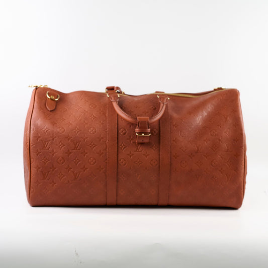 Louis Vuitton x NBA Keepall 55 Bandouliere Embossed Leather Brown - photo 2