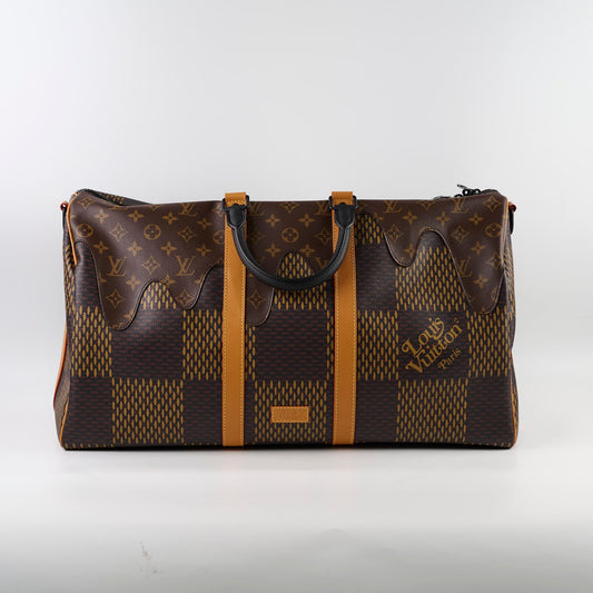 Louis Vuitton x Nigo Keepall 50 Bandouliere Monogram/Damier Ebene - photo 2