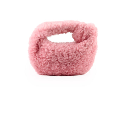 Bottega Veneta Mini Jodie Shearling Pink - photo 1