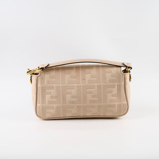 Fendi FF Baguette Medium Jacquard Canvas Beige - photo 2