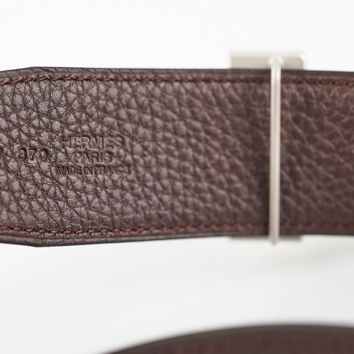 Hermes Mens 95cm Black Reversible Belt - photo 5