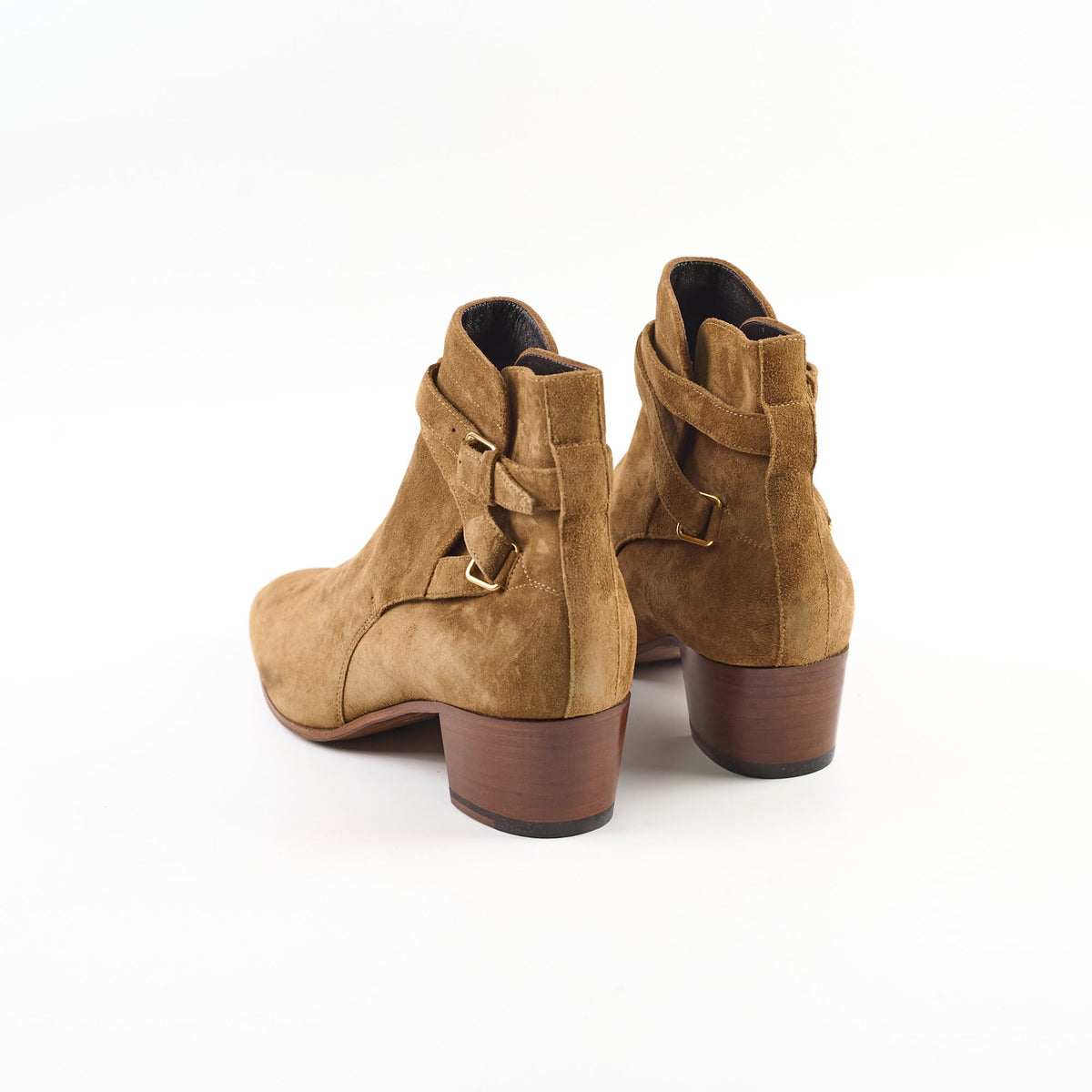 Saint Laurent Brown Suede Ankle Boots Size 39.5 - photo 5