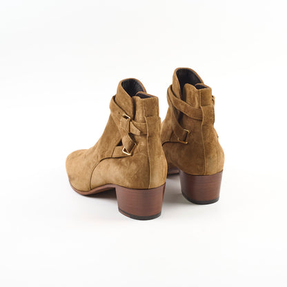 Saint Laurent Brown Suede Ankle Boots Size 39.5 - photo 5