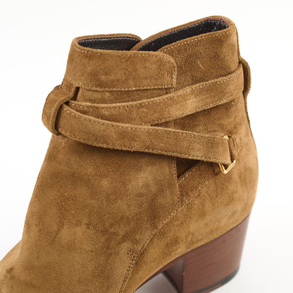 Saint Laurent Brown Suede Ankle Boots Size 39.5 - photo 10