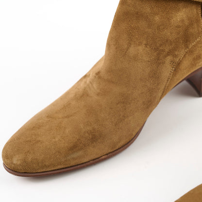 Saint Laurent Brown Suede Ankle Boots Size 39.5 - photo 9