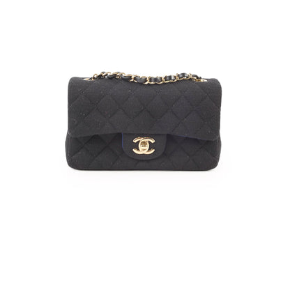 Chanel Mini Rectangle Jersey Fabric Black (28 series) - photo 1