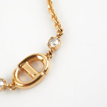 Christian Dior Gold CD Logo Rhinestone Bracelet Costume Jewellery - photo 3