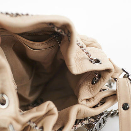 Chanel Chevron Beige Bucket Bag - photo 5