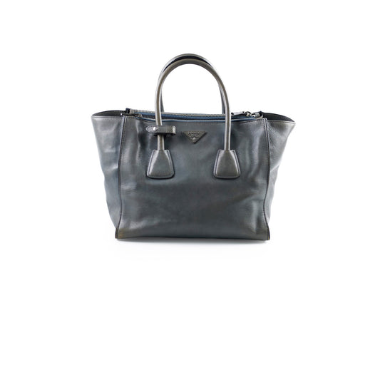 Prada Medium Glace Calf Twin Pocket Tote - photo 1