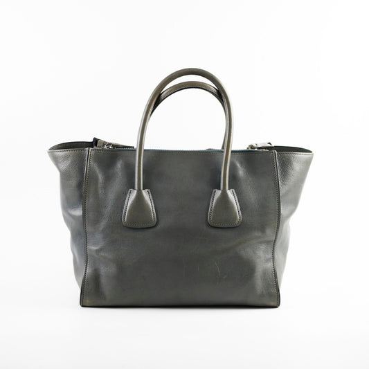 Prada Medium Glace Calf Twin Pocket Tote - photo 2