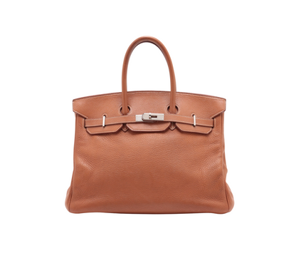 Hermes Birkin 35 Clemence Gold - Square stamp - photo 1