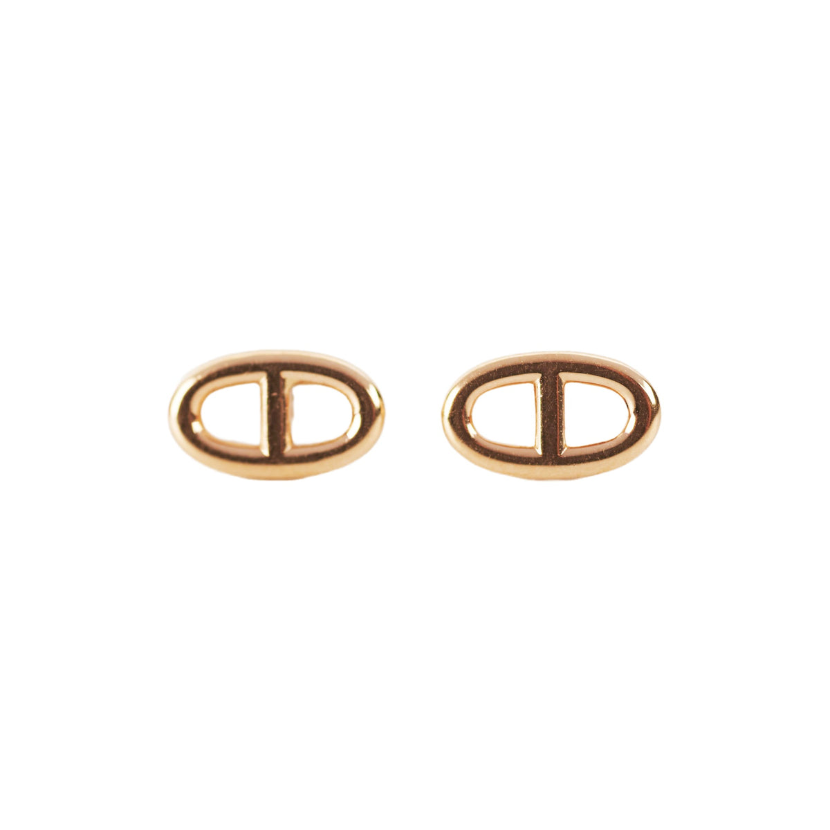 Hermes Farandole Rose Gold Stud Earrings - photo 1