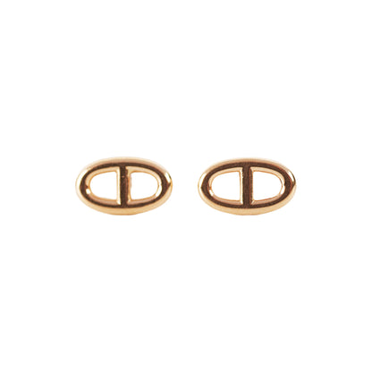 Hermes Farandole Rose Gold Stud Earrings - photo 1