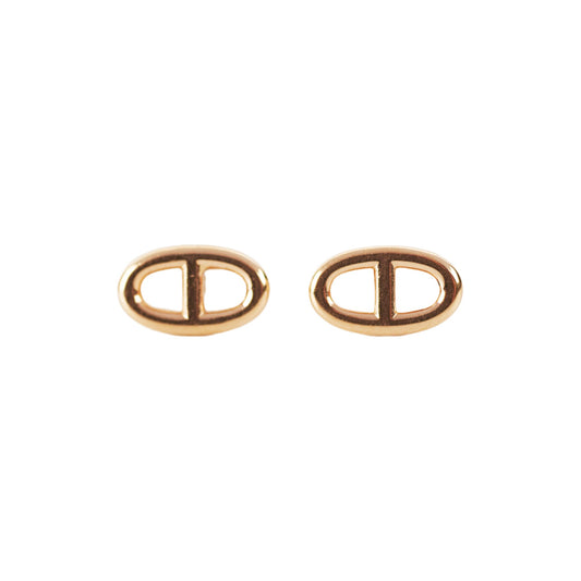 Hermes Farandole Rose Gold Stud Earrings - photo 1