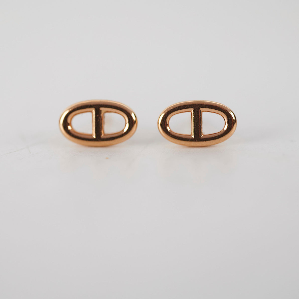 Hermes Farandole Rose Gold Stud Earrings - photo 2