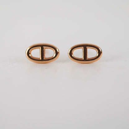 Hermes Farandole Rose Gold Stud Earrings - photo 2