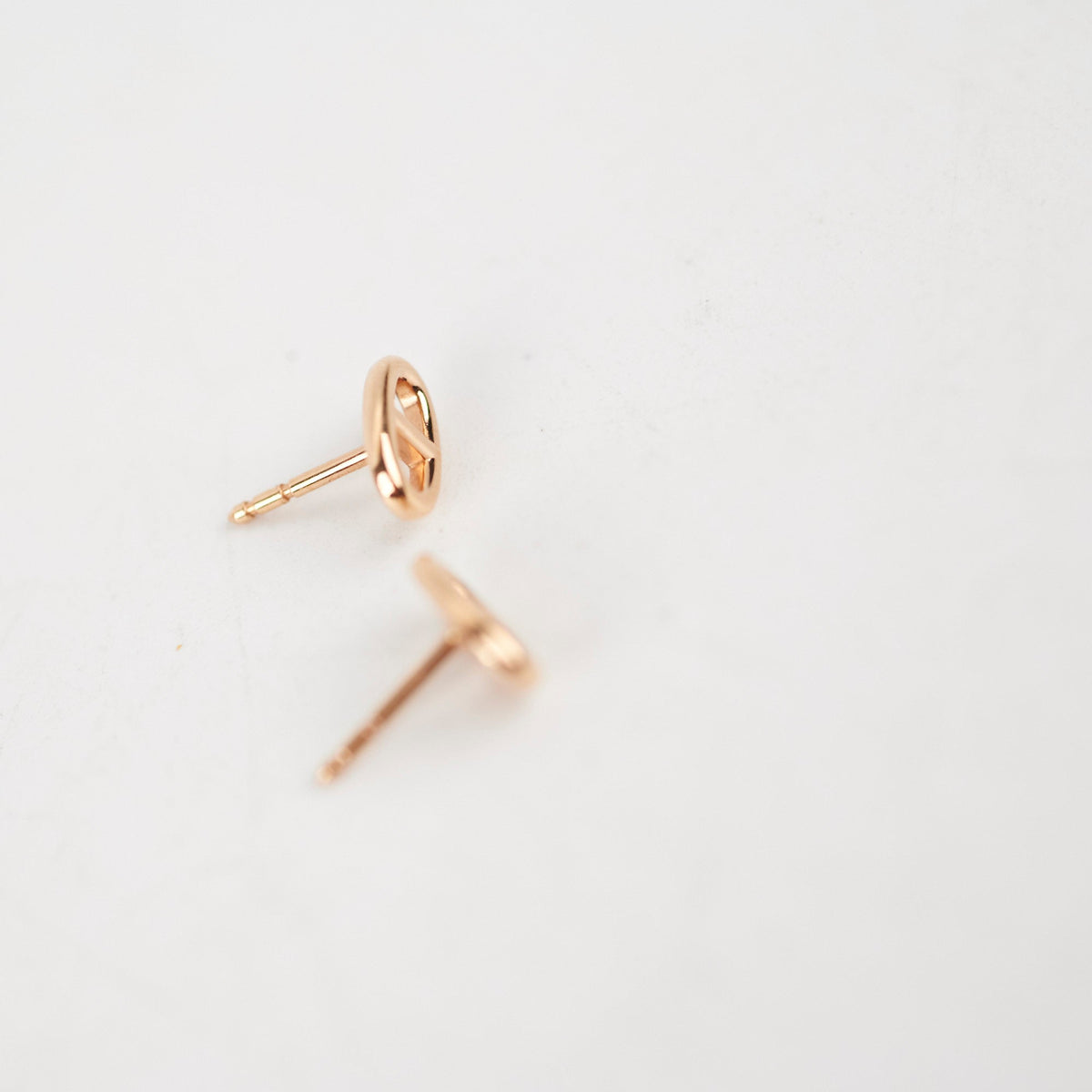 Hermes Farandole Rose Gold Stud Earrings - photo 3