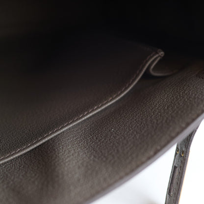 Hermes Kelly 25 Gris Etain Togo Gold Hardware Z Stamp - photo 9