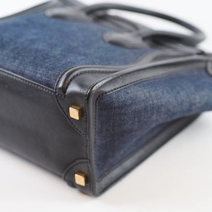 Celine Luggage Denim Black Micro - photo 10