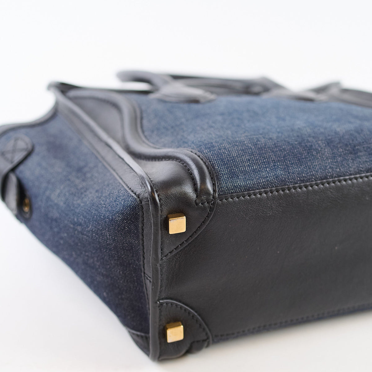 Celine Luggage Denim Black Micro - photo 9