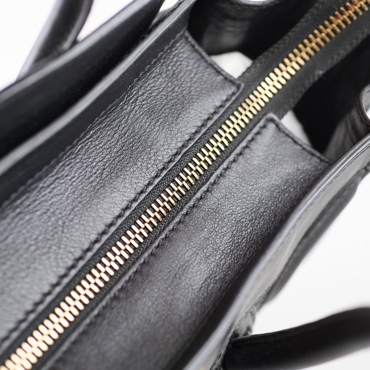 Celine Luggage Denim Black Micro - photo 5