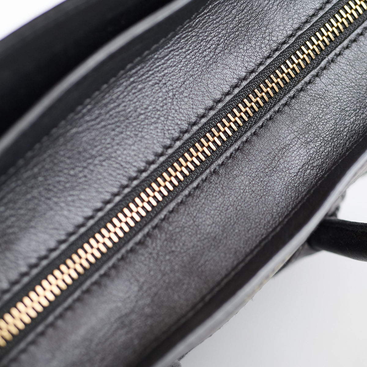 Celine Luggage Denim Black Micro - photo 6