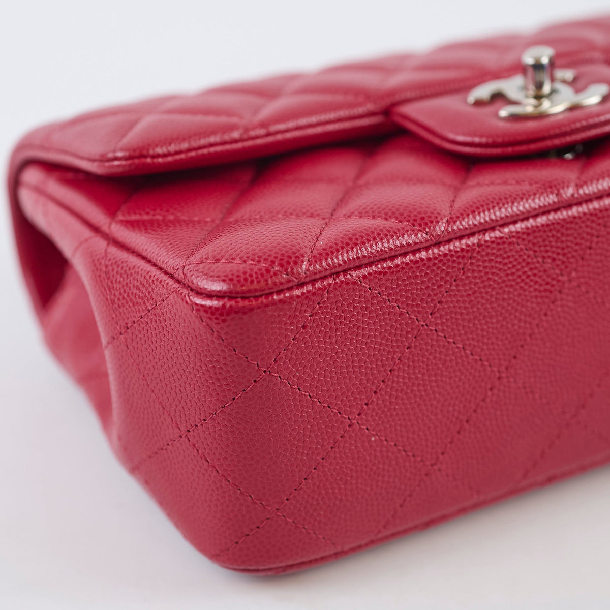 Chanel Mini Rectangle Red Caviar Leather - photo 8