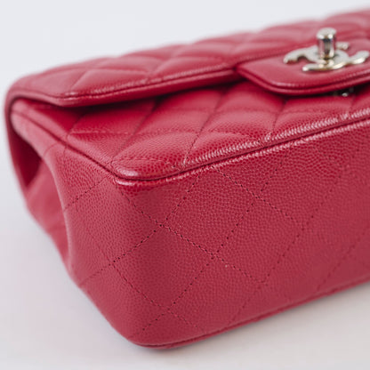 Chanel Mini Rectangle Red Caviar Leather - photo 8