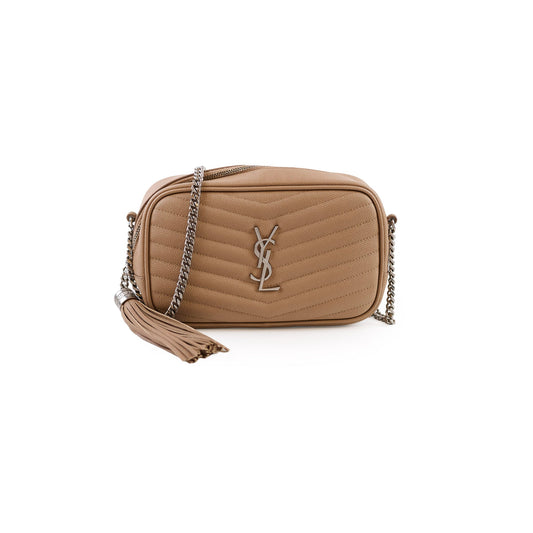 Saint Laurent Mini Lou Camera Bag Beige - photo 1