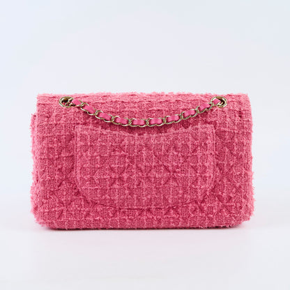 Chanel Medium Tweed Pink Classic Flap - photo 2