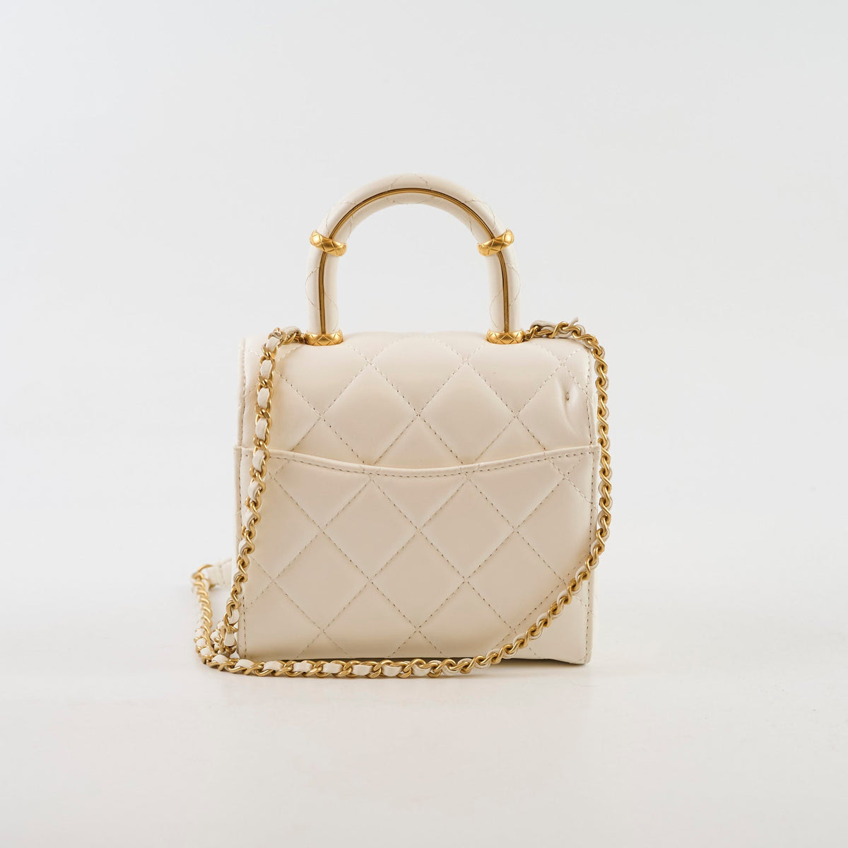 Chanel Crush Top Handle White Lambskin Microchip - photo 2