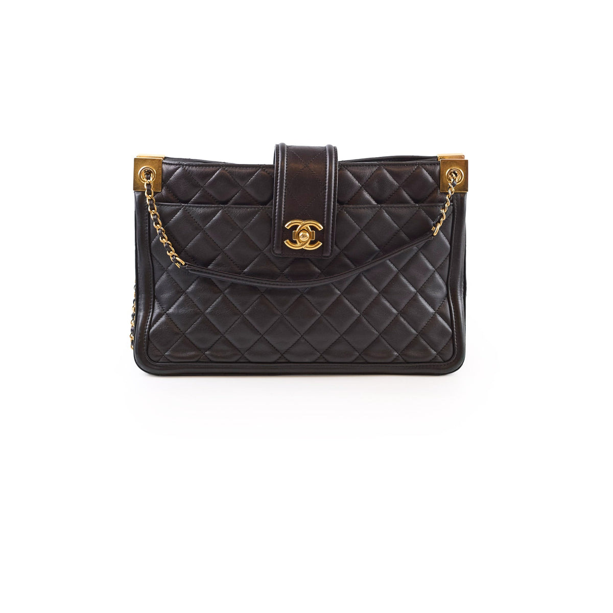 Chanel Elegant CC Tote Quilted Lambskin - photo 1