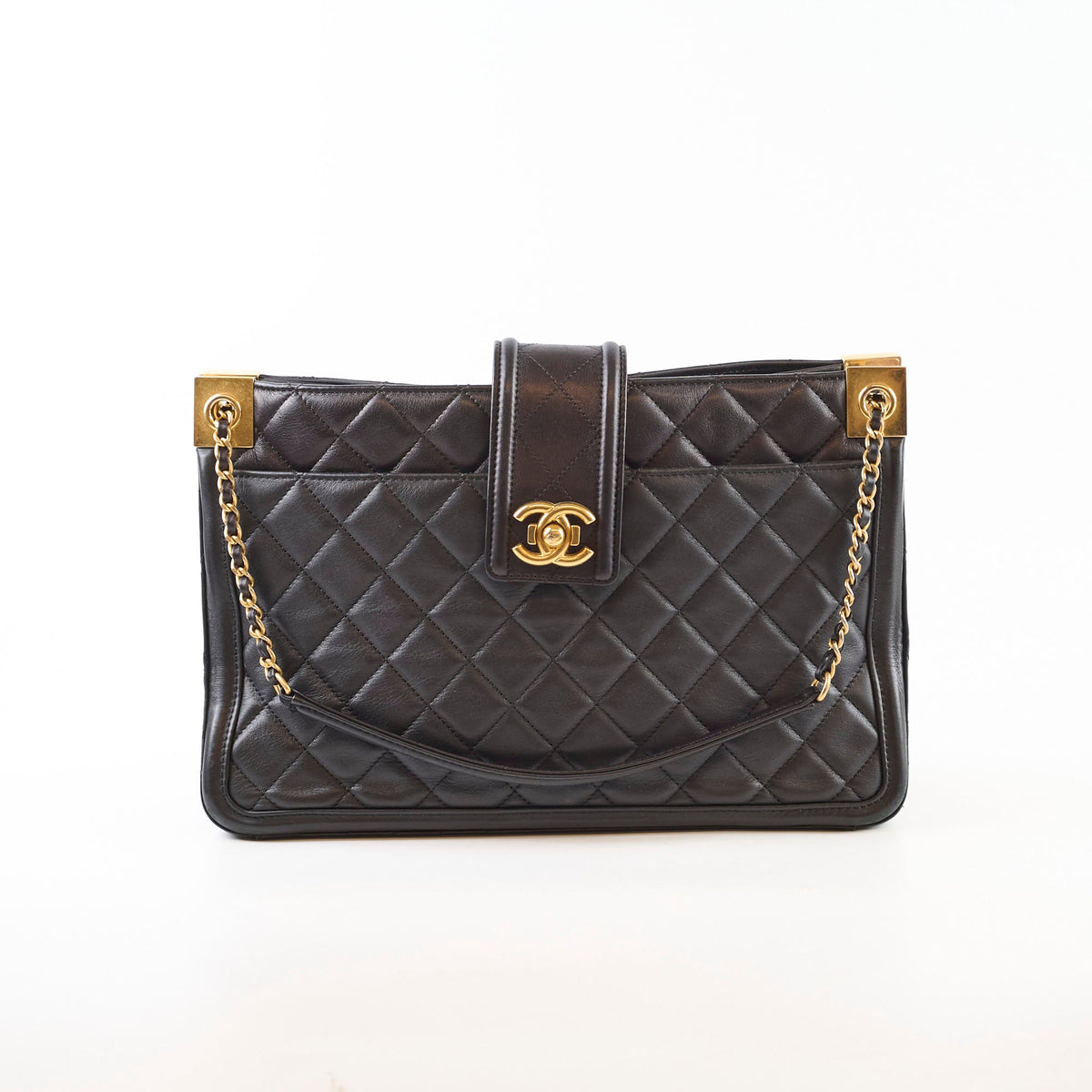 Chanel Elegant CC Tote Quilted Lambskin - photo 2